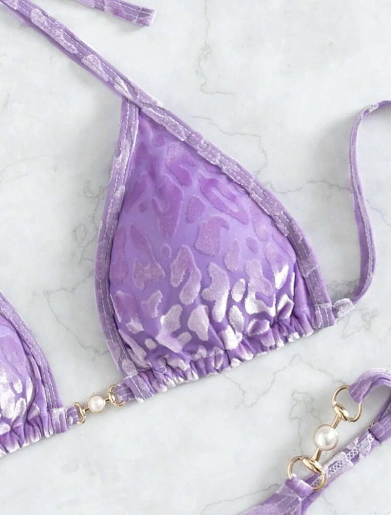 Women's Purple Leopard 2-Piece Bikini
