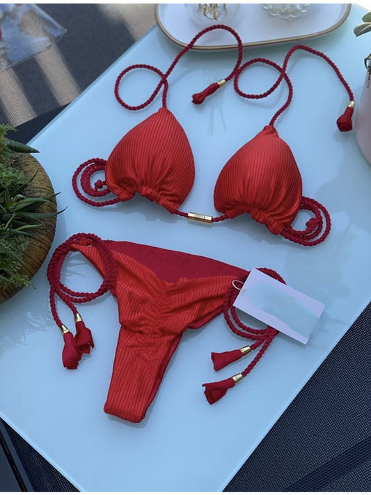 Red Bikini Set