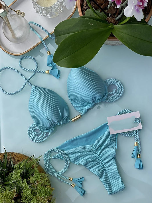 Sky Blue Bikini Set