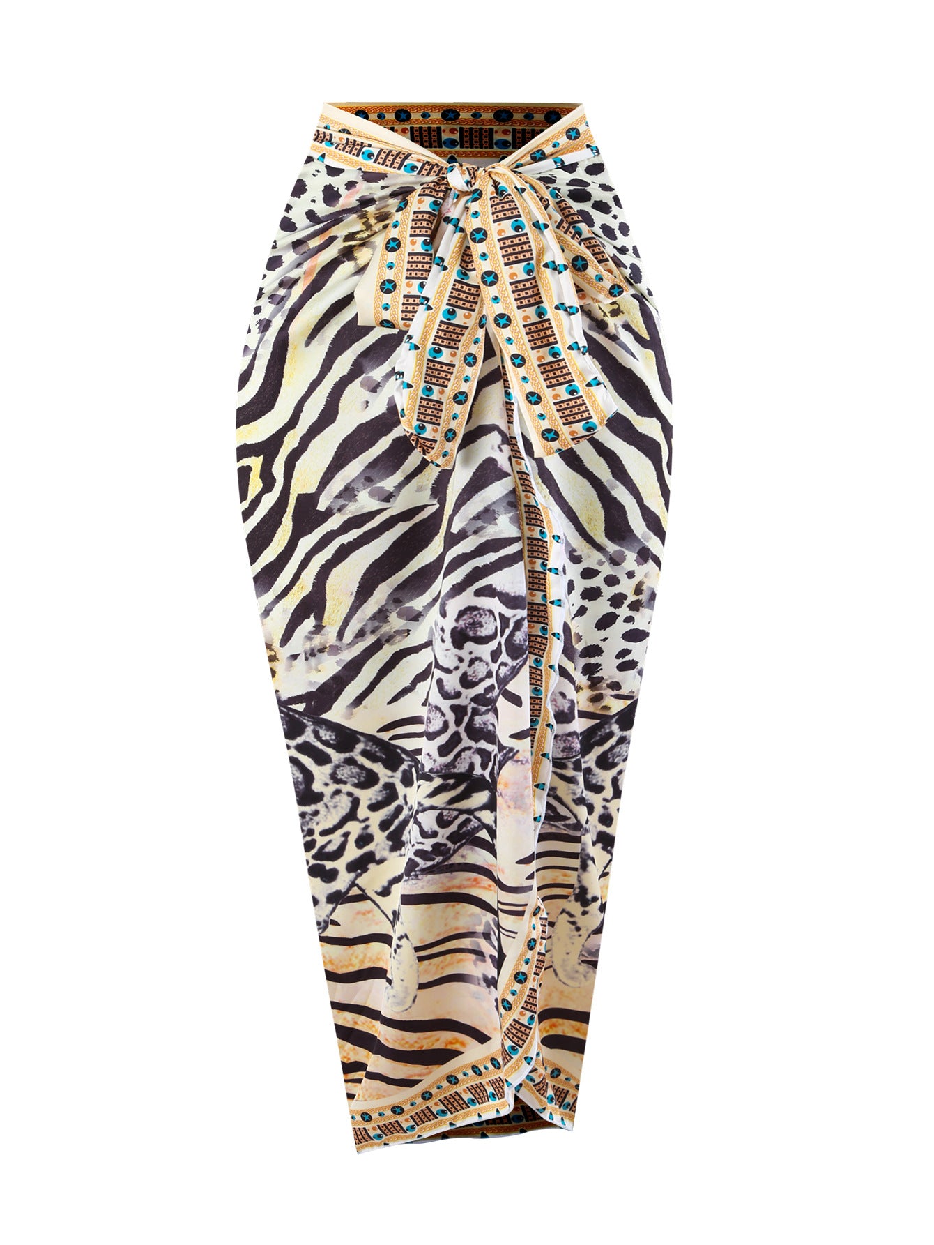 Leopard Print One-Piece Swimsuit Set