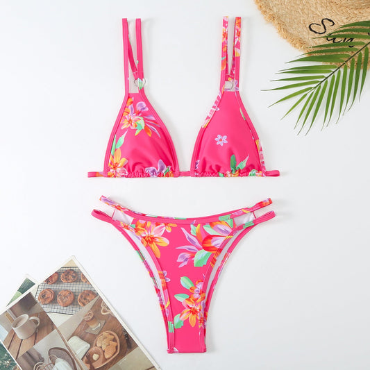 Women's Ditsy Pink Floral 2 Piece Bikini