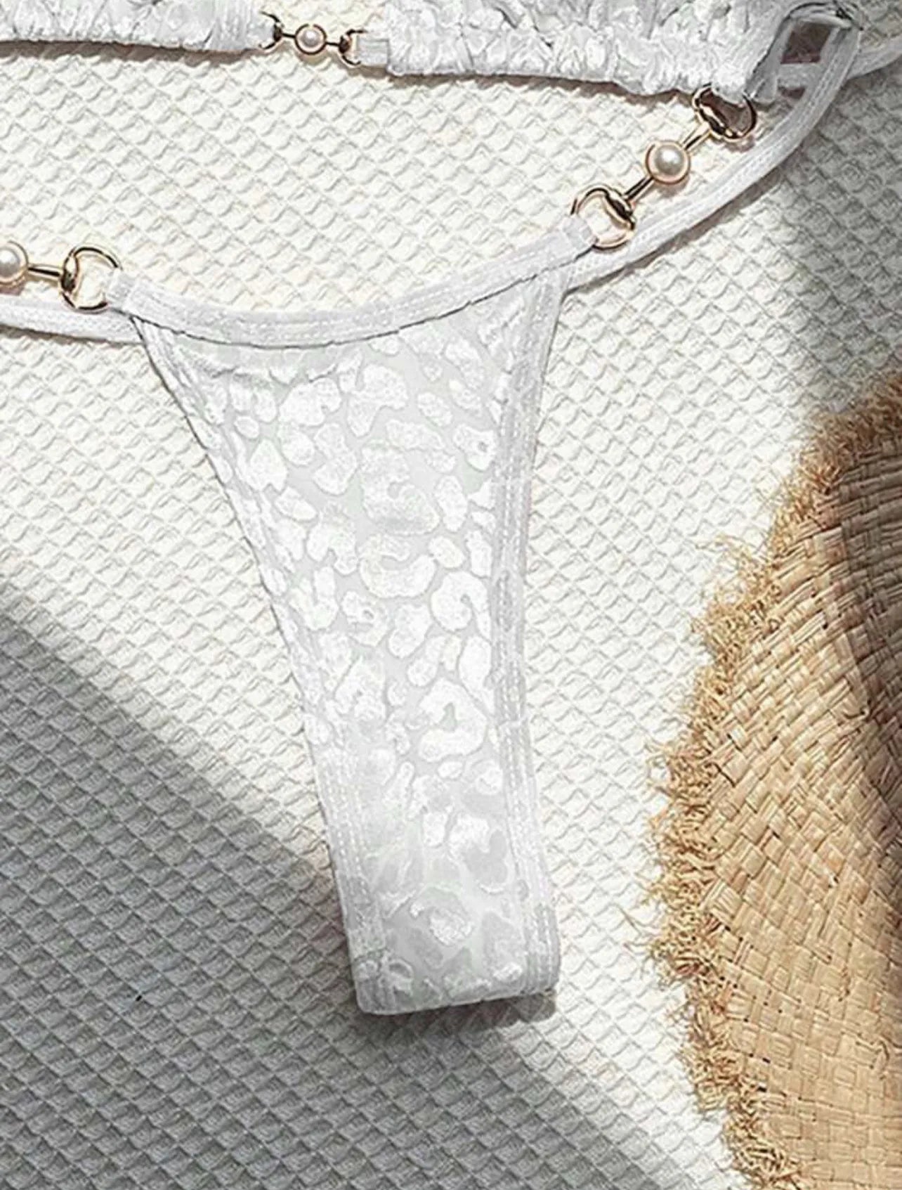 Women's White Leopard 2-Piece Bikini