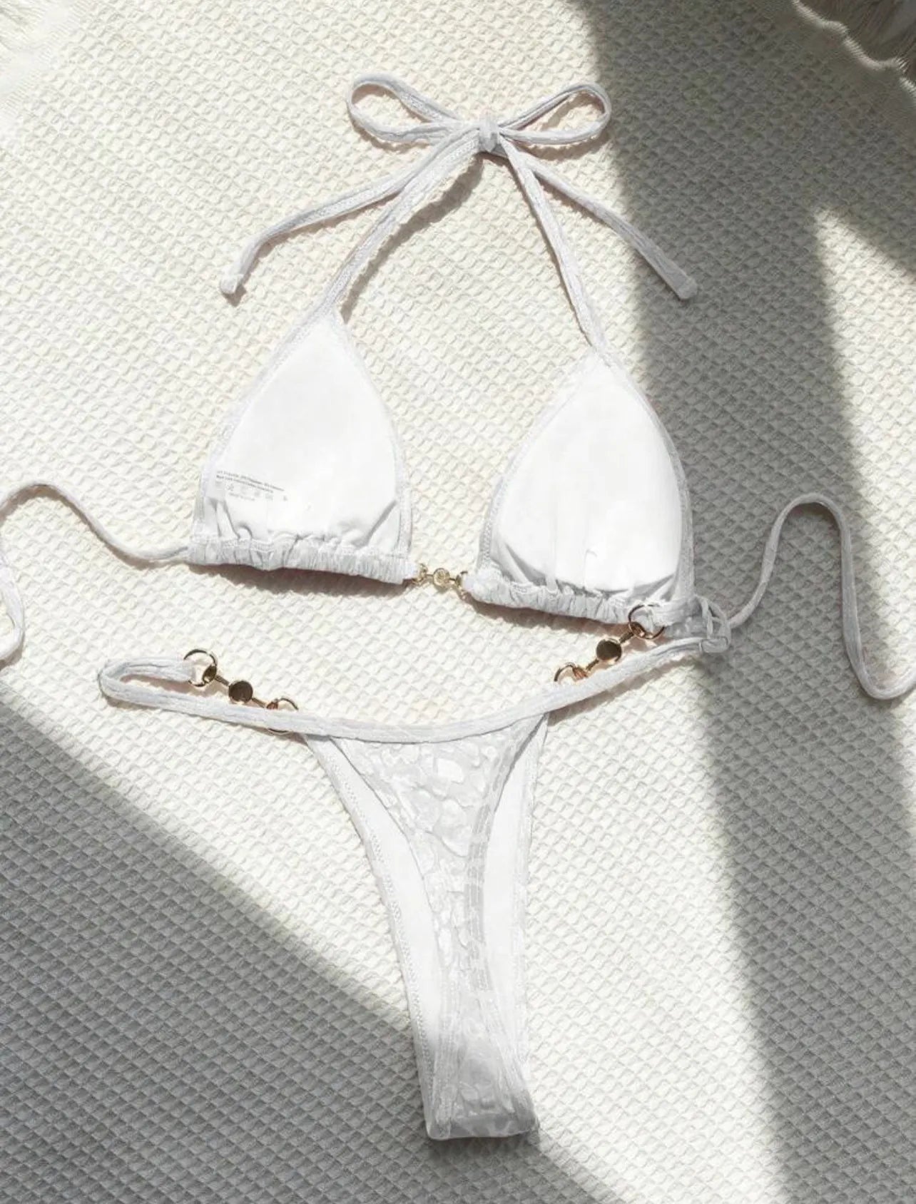 Women's White Leopard 2-Piece Bikini