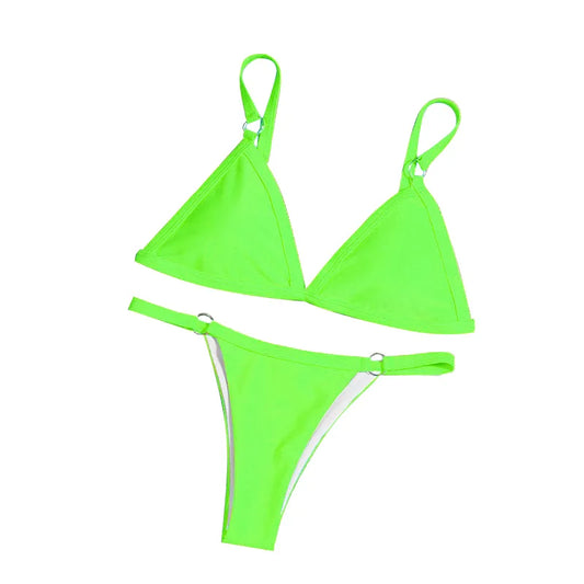 Fluorescent Green 2-Piece Bikini