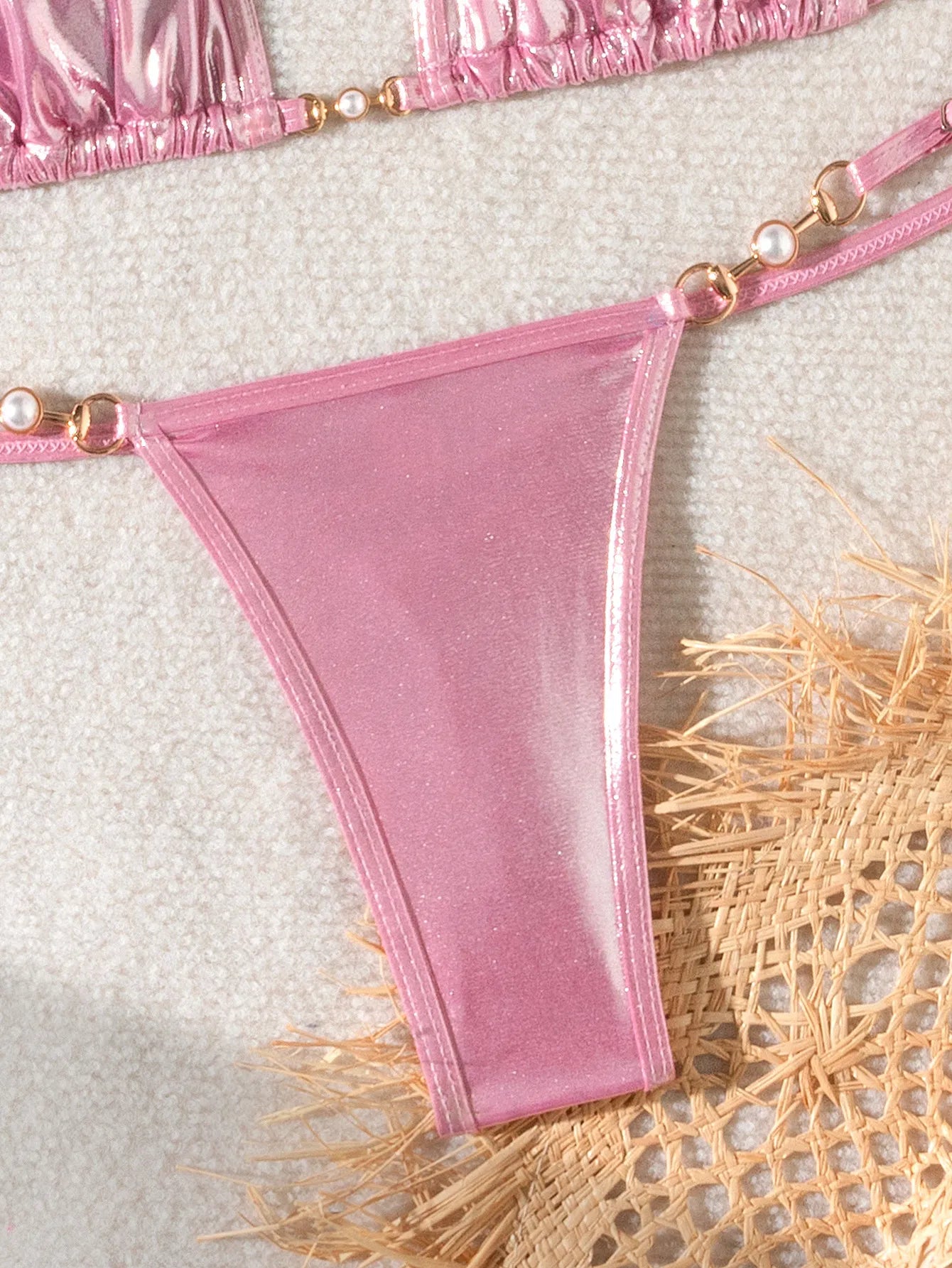 Pink Metallic 2-Piece Bikini